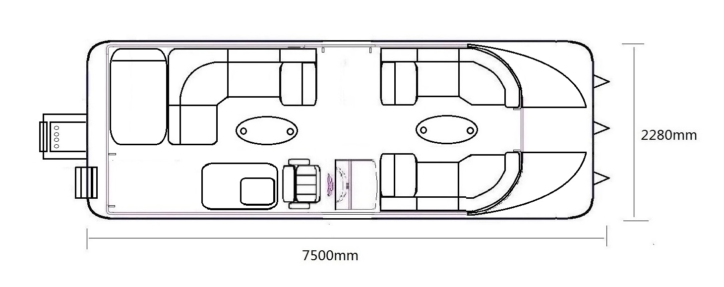 Pacific 250 Sport Luxury Edition layout plan